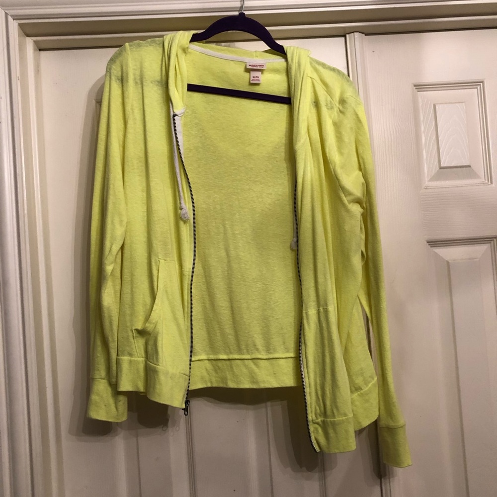Fluorescent Yellow thin Sweatshirt